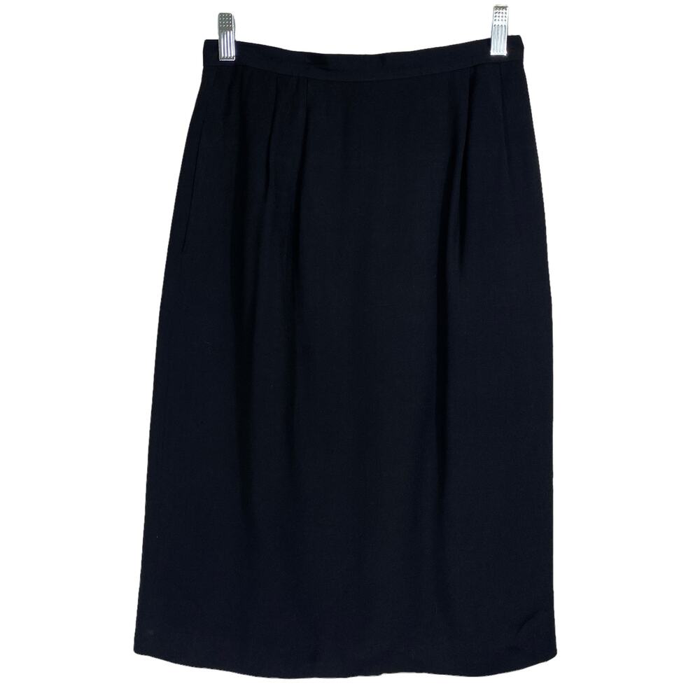 Vintage Black Womens Size 10 High Waist Skirt
